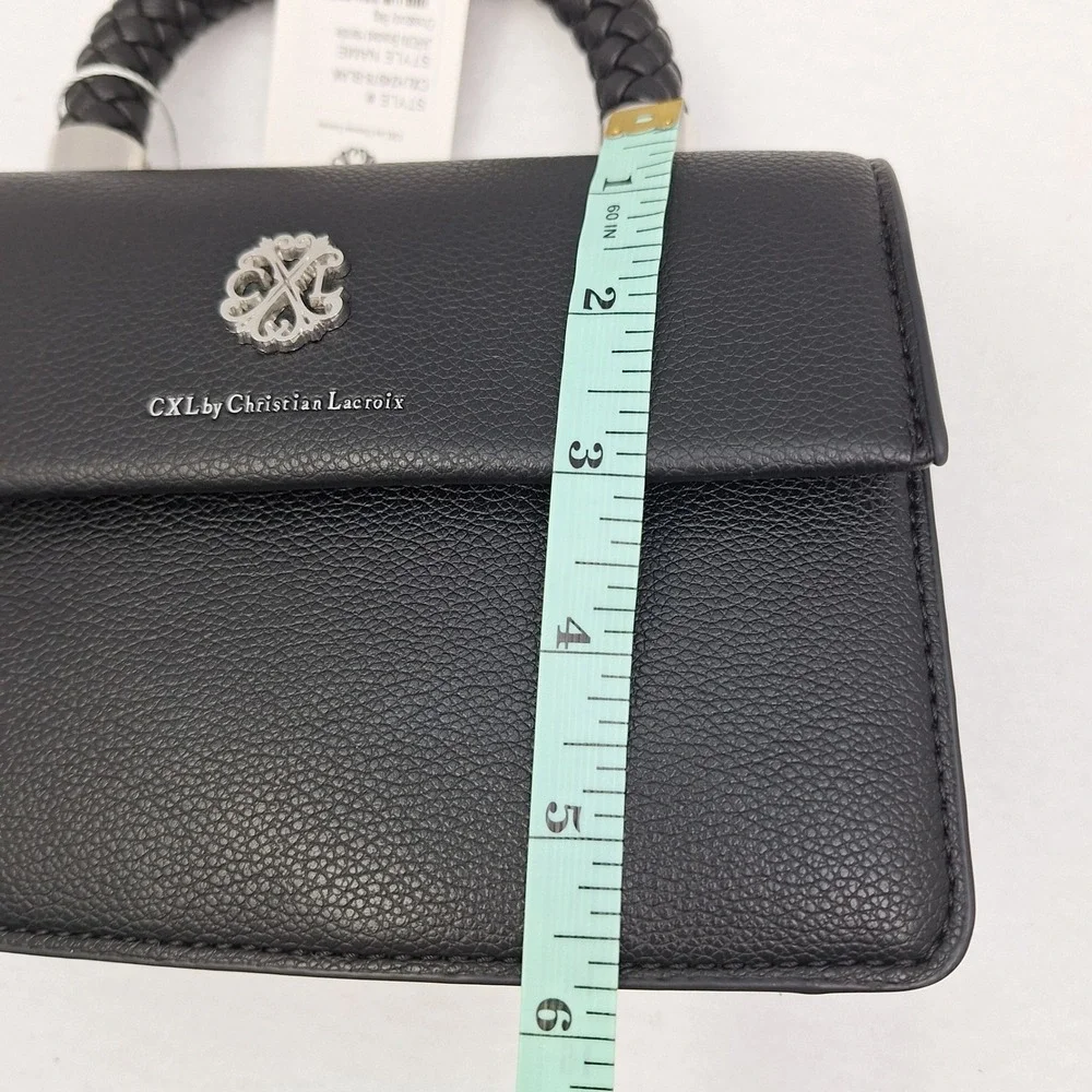 Christian Lacroix‎ Jardin Crossbody Bag Black Braided Handle